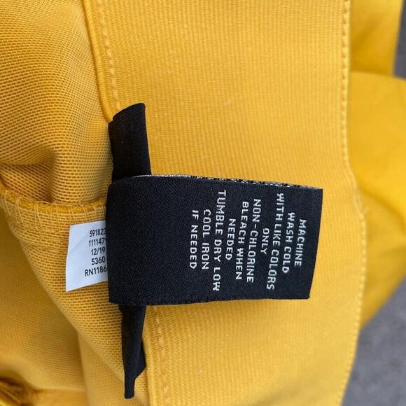 Lane Bryant Plus Size 28 Laney Yellow Capris Crop Pants Classic Wide Leg Twee - Picture 8 of 14